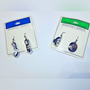 Vintage 1992 monopoly earrings